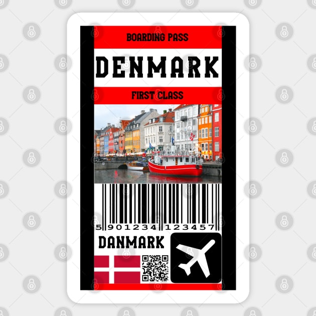 Denmark first class boarding class Sticker by Travellers